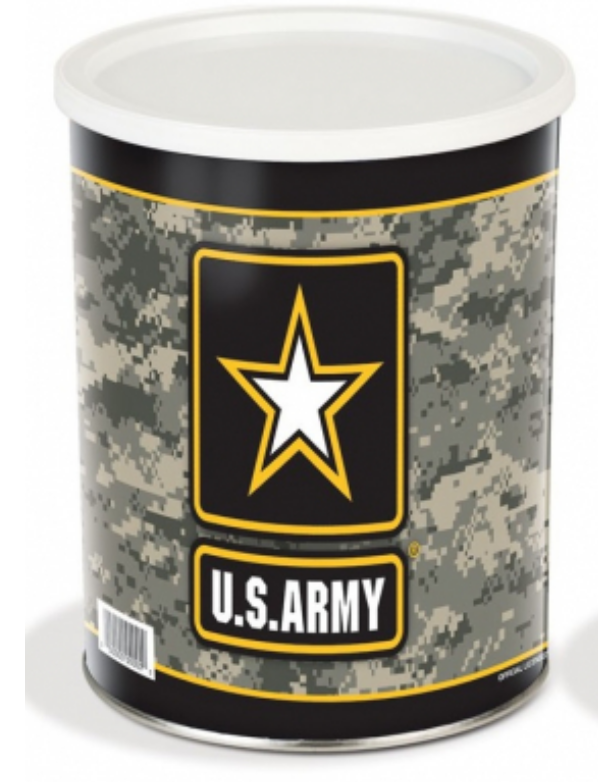 3 1/2 Gallon Armed Forces Tin